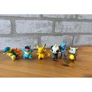 Tomy 2012-2019 Nintendo Pokemon Mini Figures 6‎ Pc Bundle